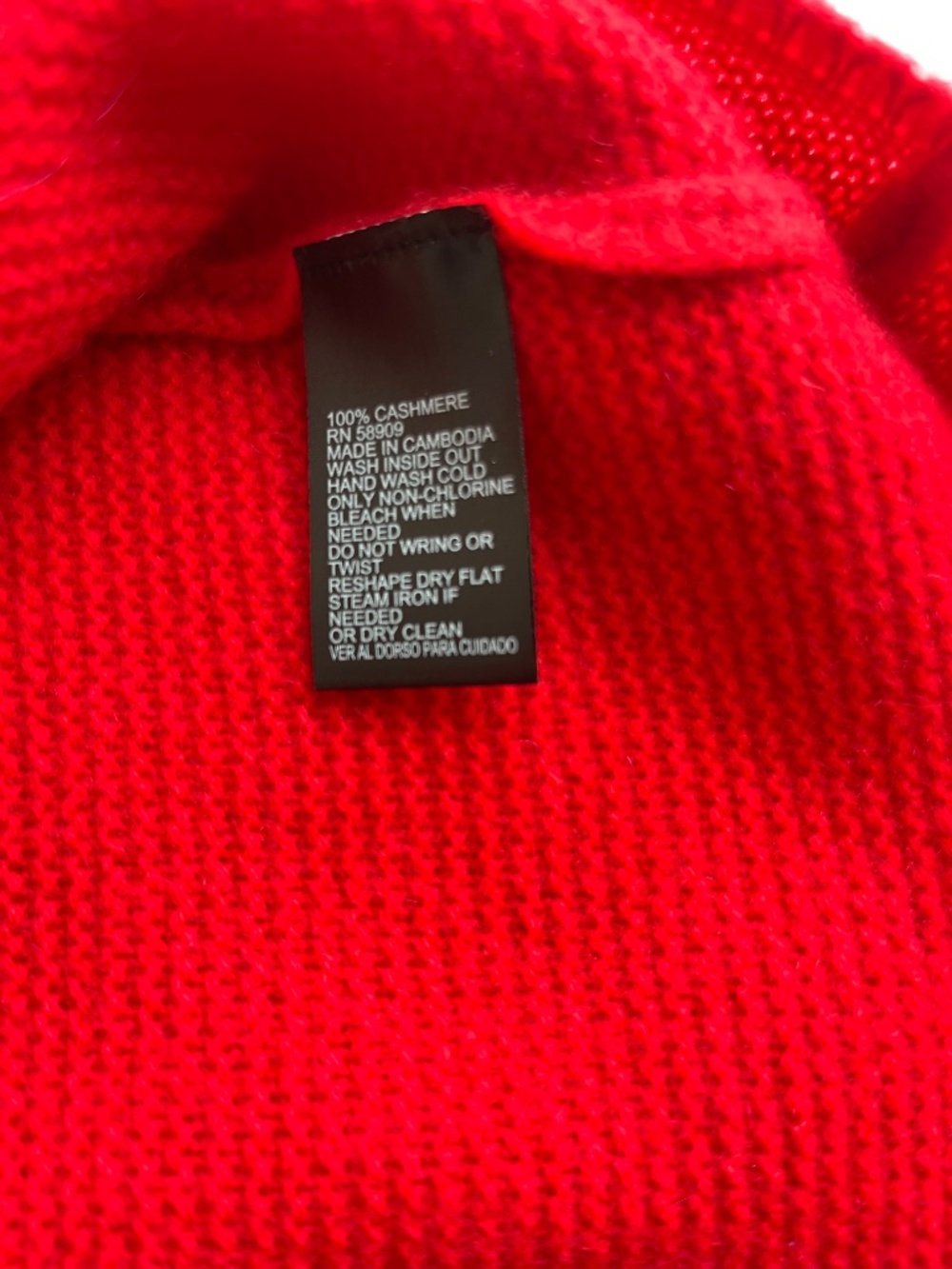NWT Antonio Melani $199 Cardigan Sweater Red 100% Cashmere Women's M - Picture 10 of 10